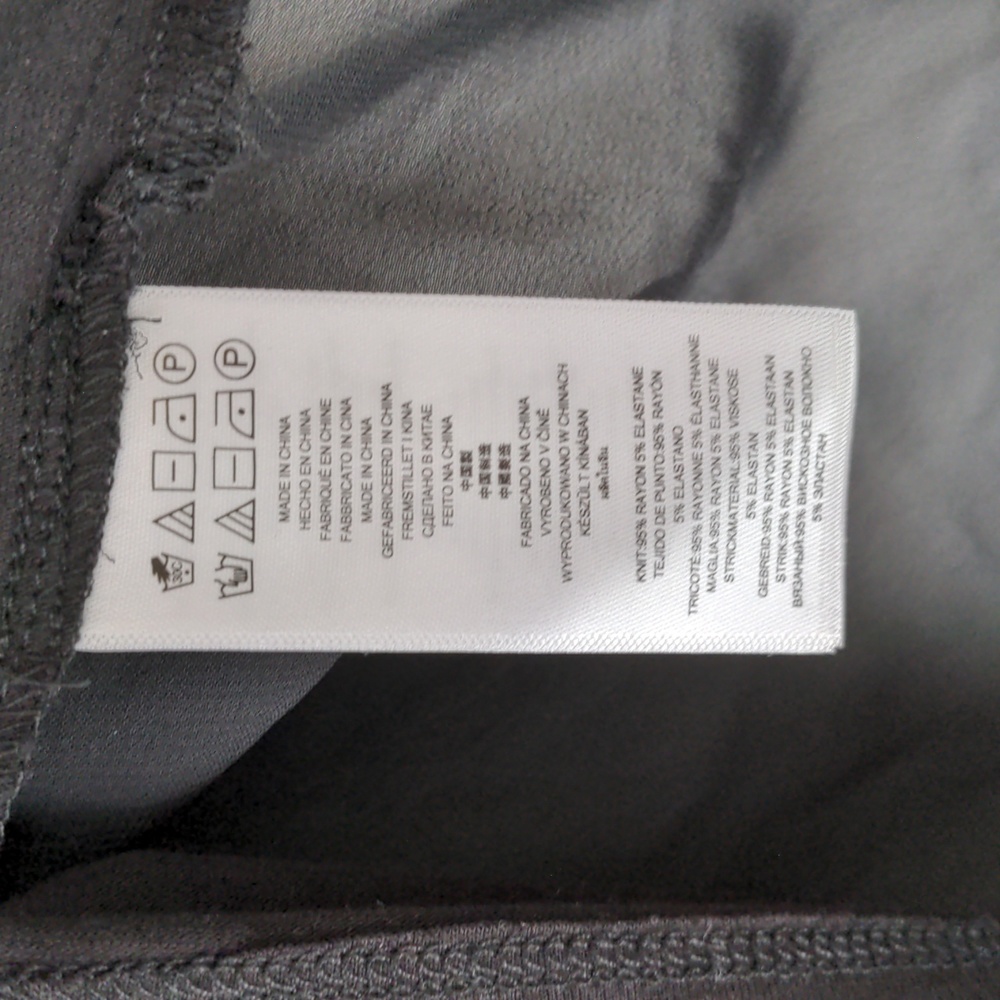 Black Mixed Media Short Sleeve Top (Never worn!) - Picture 3 of 6